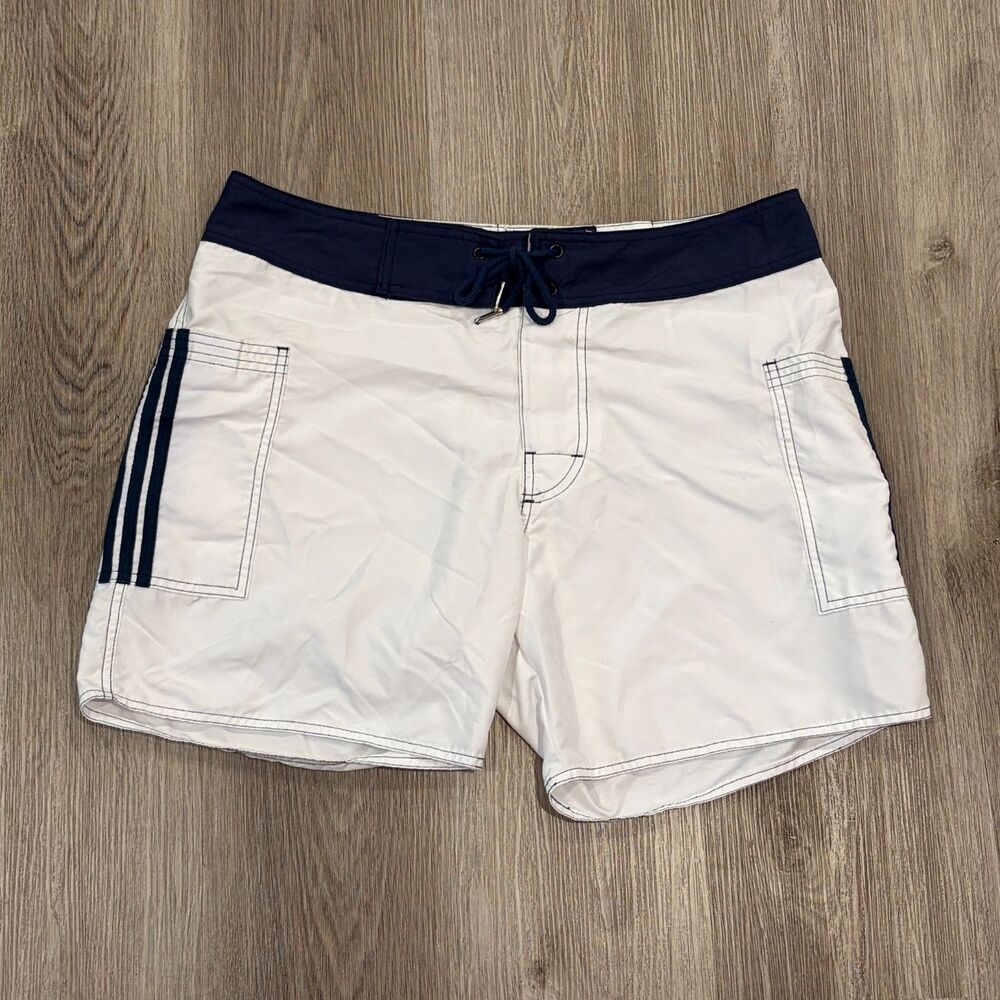 SAUVAGE DESIGNER MENS BANDED POCKET BOARD SHORTS ARMY SWIM TRUNKS NYLON 36 6"
